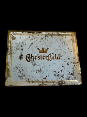 Vintage Chesterfield Empty Cigarette Tin